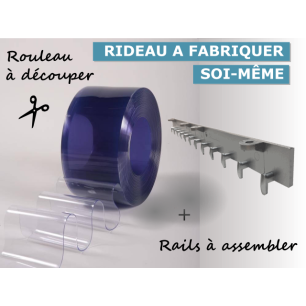 RIDEAU A LANIERES PVC A FABRIQUER SOI MEME