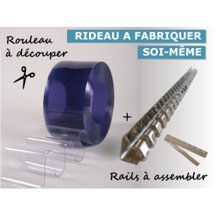 RIDEAU A LANIERES PVC A FABRIQUER SOI MEME