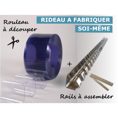 RIDEAU A LANIERES PVC A FABRIQUER SOI MEME