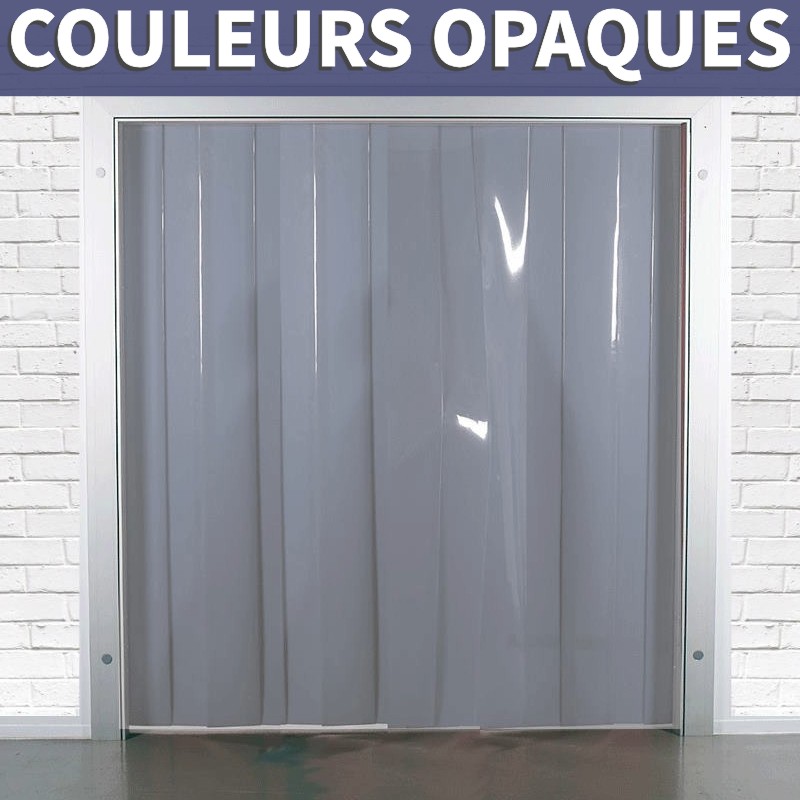 RIDEAU A LAMELLES PVC COULEUR OPAQUE RIDEAU A LAMELLES PVC COULEUR OPAQUE