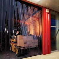 Rideau PVC transparent