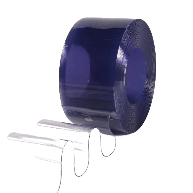 rouleau lanières PVC transparent cristal